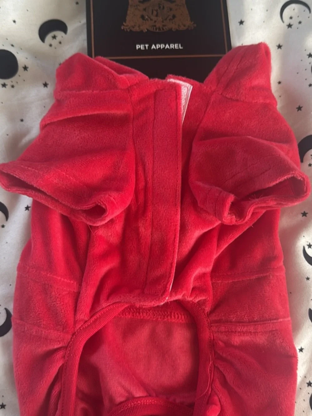 Juicy Couture Red Heart velour jumpsuit for dog
